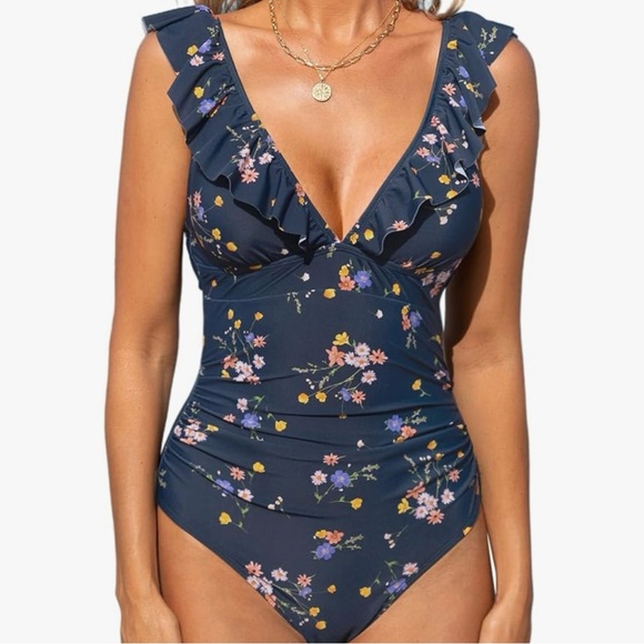Cupshe Other - 🌸SALE FLORAL RUFFLE SWIMSUIT
